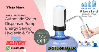 Wireless Smart Electric Water Pump Dispenser Portable Bottle Pakistan