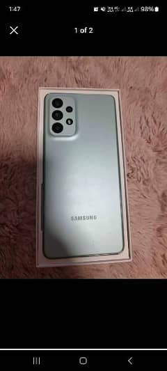 Samsung a73 10/10 condition complete box
