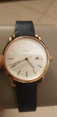 Fossil women's watch with leather strap