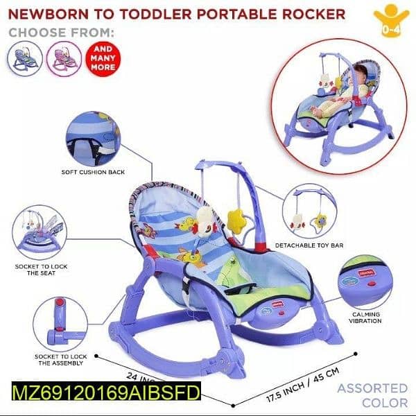 3in1 portable infant bouncer seat 2