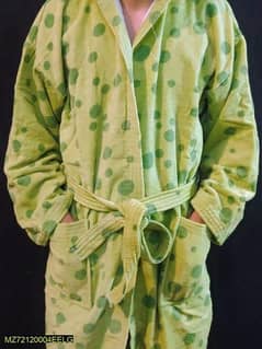 cotton printed bathrobe