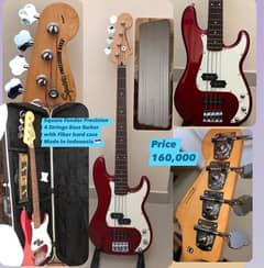 Fender jackson ibanez Bass guitars available  price are mention on pic