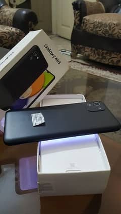 Samsung A03 4/64 With Boxcharger 10/10 Condition Black Color