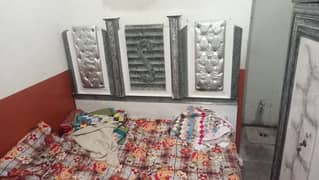 Used bed without mattress and dressing tablet in good condition