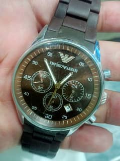 Emporio Armani chronograph watch / 03213205000