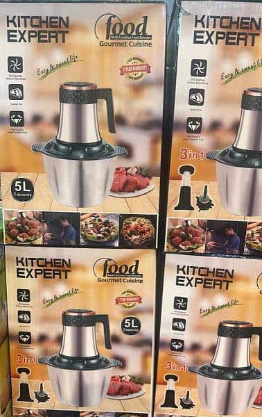 3 in 1 manual electric grinder & chopper 5 liter meat grinder 0