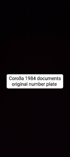1984 Corolla documents