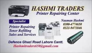 hp laser jet printer toner cartridge refilling and printer repair