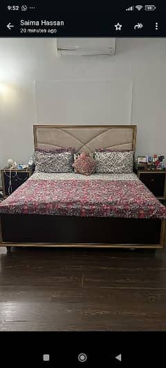 Bed room set with Dressing and side tables