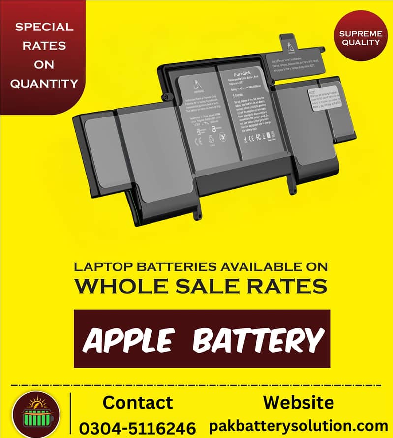 Apple Laptop battery at best price 0