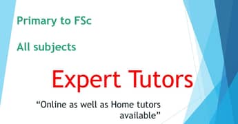 Online Tutors Available