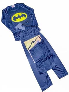 4 Pcs Kids stitched Dry fit Batman custome