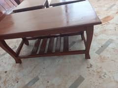 Wooden Table set solid wood new condition