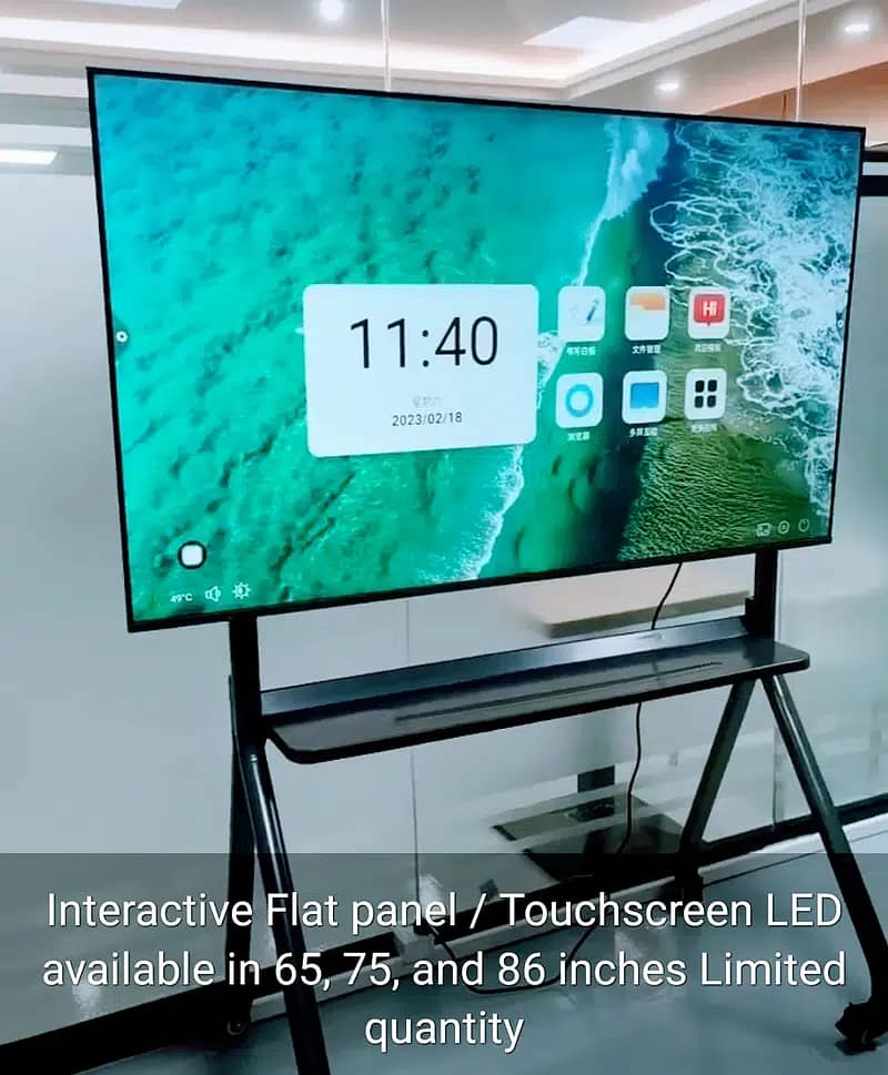 Interactive White board | Smart board Touch Screen LED Flat Panel SMD 0