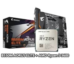 Amd Ryzen 5 3600 + Gigabyte Aorus Elite B550m Beast Gaming Package Pc