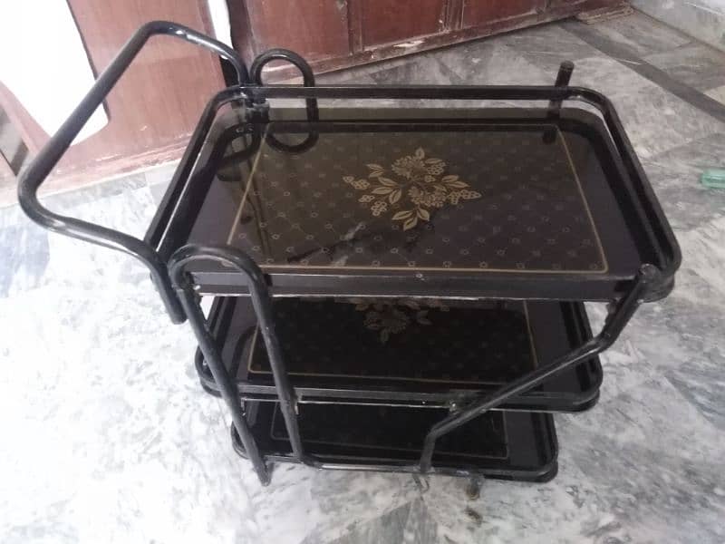 tea trolly  used without wheels 7