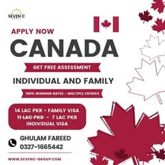 Canada Family Visit Visa on 100% and individual