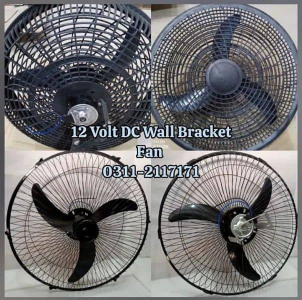 12 Volt Wall Bracket Ac Dc Fan Stand Fan bhi Available hai 0