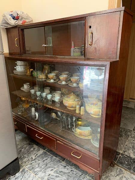 urgent sale . . . showcase pure wooden 1