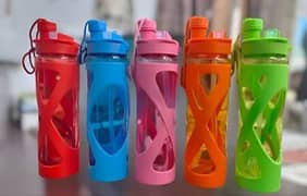 Double Mouth Cover Plastic Water BOTTLE