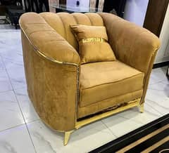golden sofa