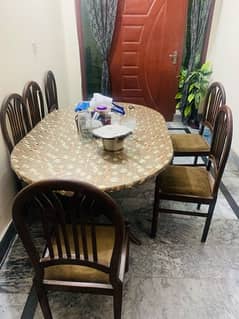 6 chairs Daining table