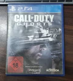 Call of duty ghost PS4 dvd