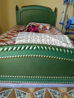 One Single Bed (Large) along with Two Chairs