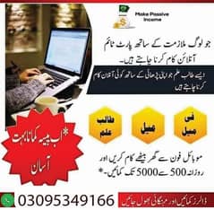 Online job at home/Part Time/DATA Entry/Typing Assignment /Teaching