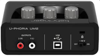 Behringer U-PHORIA UM2 2×2 USB Audio Interface
