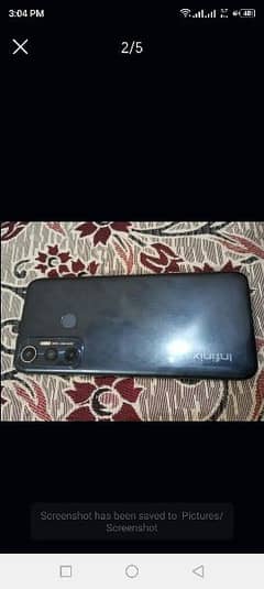 infinix hot 11 (4gb 128gb) with box and charger lush condition
