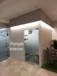 gypsum board partition and cement partition and ceiling