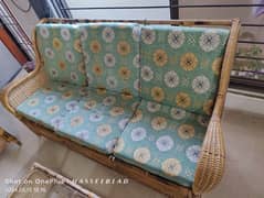 5 Seater Cane wood Sofa set for sale