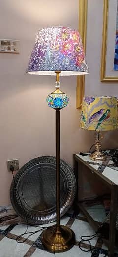 antique standing Turkish lamp