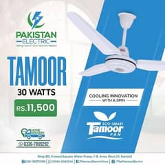 Ceiling Fan - 30 Watts - Tamoor Sober Fan - Energy Saving Fan