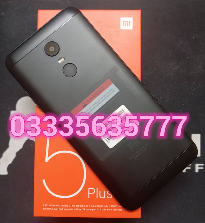 REDMI 5 PLUS 4GB RAM 64GB STORAGE WITH BOX CALL-03335635777 0