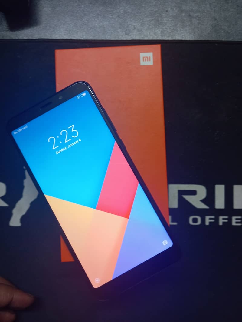 REDMI 5 PLUS 4GB RAM 64GB STORAGE WITH BOX CALL-03335635777 2