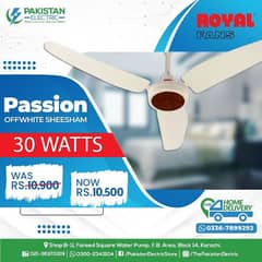 Ceiling Fan | 30 Watts Royal Fan | Passion Model | Energy Saving Fan