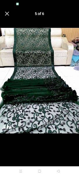 New S. A. S Designer Black Saree  Sequence + Thread work  03151068001 10