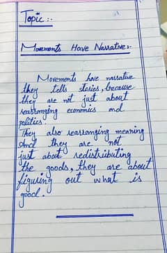 Handwriting Assignment work