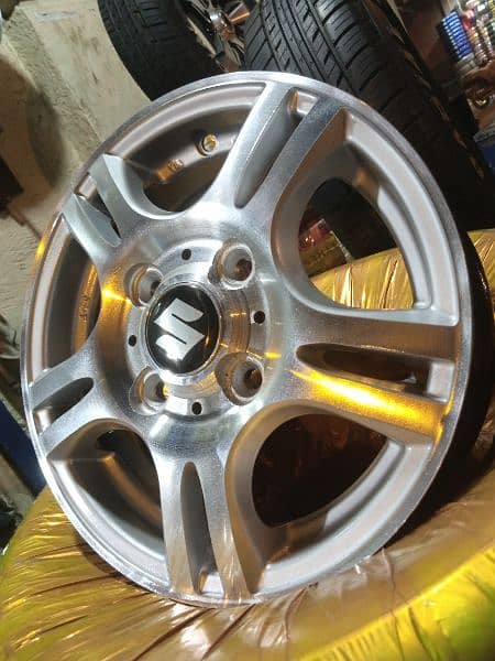 JAPANIES ALLOY RIMS FOR SUZUKI ALTO VXR , HIJET, EVERY AND CLIPPER 1