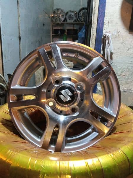 JAPANIES ALLOY RIMS FOR SUZUKI ALTO VXR , HIJET, EVERY AND CLIPPER 2