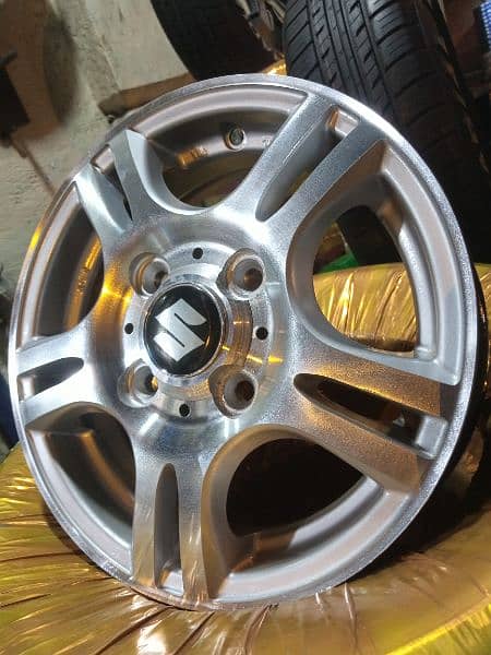 JAPANIES ALLOY RIMS FOR SUZUKI ALTO VXR , HIJET, EVERY AND CLIPPER 3