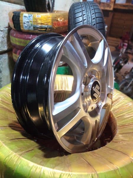 JAPANIES ALLOY RIMS FOR SUZUKI ALTO VXR , HIJET, EVERY AND CLIPPER 4
