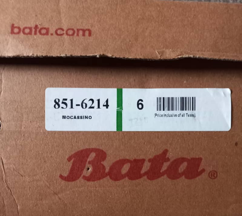 Brand new black colour shoes from Bata company with original box. Made 3