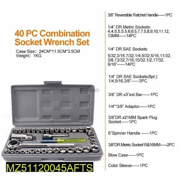 40 pcs vehicle tool kit 4