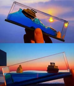 CAR DASHBOARD CRUISE SHIP FLUID DRIFT BOTTLE BOAT