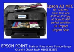 Epson A3 all in one WF7720 with ink tank