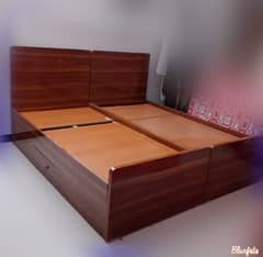 Single wooden bed with new moltyfoam mattress