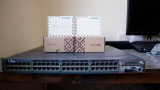 Cisco Business Switche 3560X-48P-4G 48-Port Gigabit PoE + Mikrotik GR3